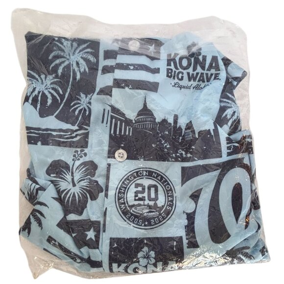 Kona Other - Washington Nationals 20th Anniversary Hawaiian Shirt 2XL Baseball Kona Big Wave
